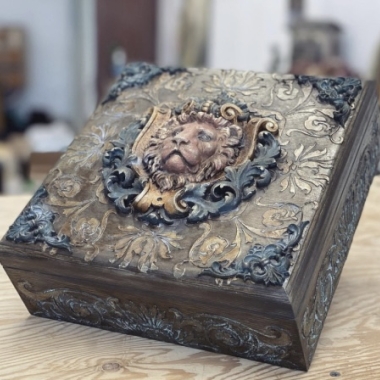 Мастер-класс - Шкатулка со львом Мастер-класс - Шкатулка со львом